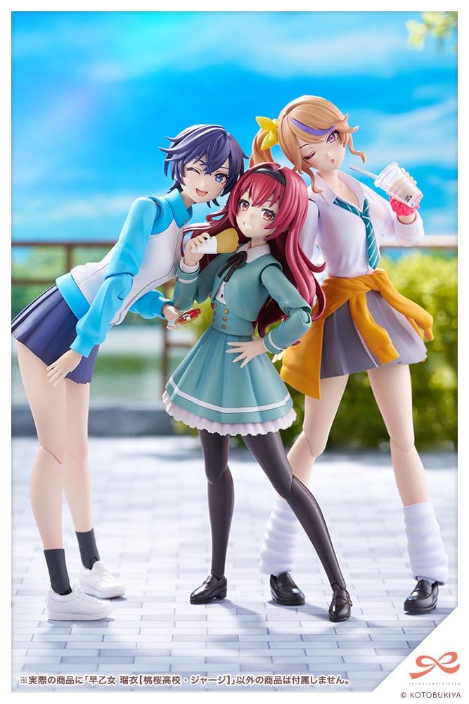 Sousai Shojo Teien Plastic Model Kit 1/10 Rui Saotome Touhou High School Tracksuit 16 cm