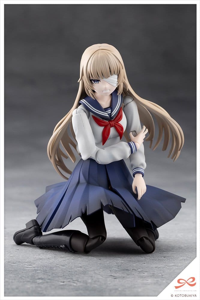 Sousai Shojo Teien Plastic Model 1/10 Kuon Yakushiji Maria Kagaribi Damage Ver. School Girl Emulation 16 cm