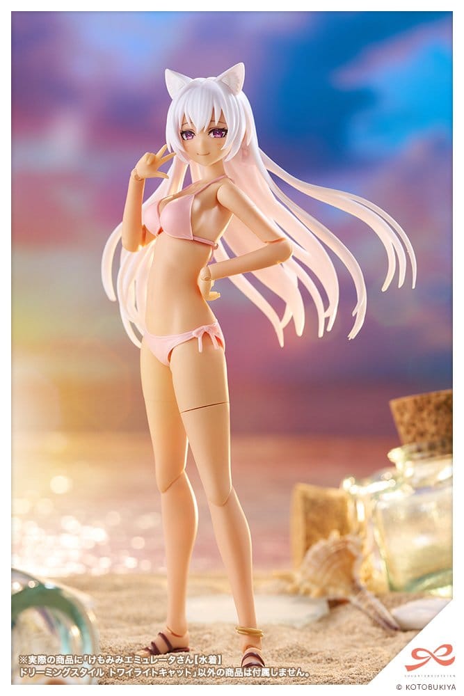 Sousaishojoteien Plastic Model 1/10 Animal Ears Emulator Swim Style Dreaming Style Twilight Cat 17 cm