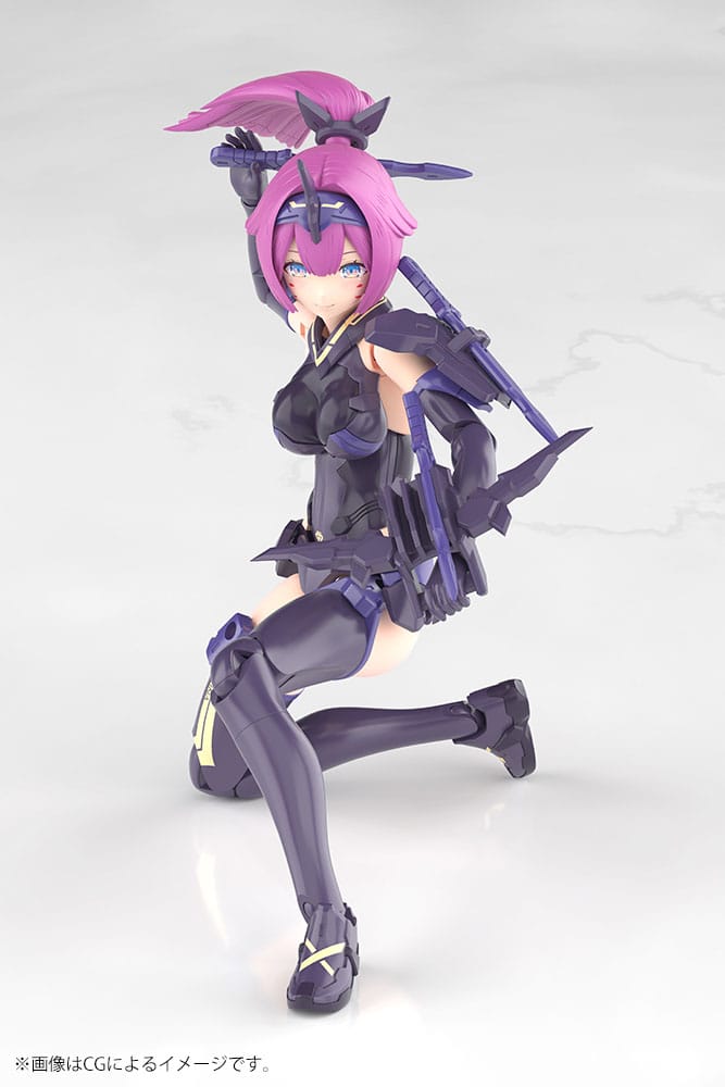 Megami Device Plastic Model Kit 1/1 Asra Archer Kizuna Shadow Edition Full Package 14 cm