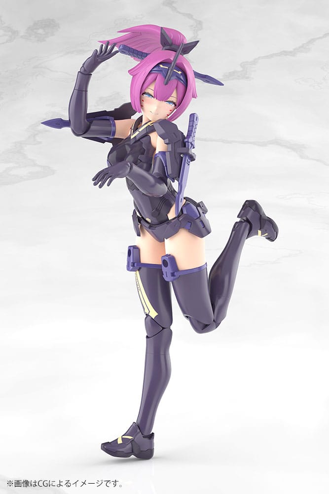 Megami Device Plastic Model Kit 1/1 Asra Archer Kizuna Shadow Edition Full Package 14 cm