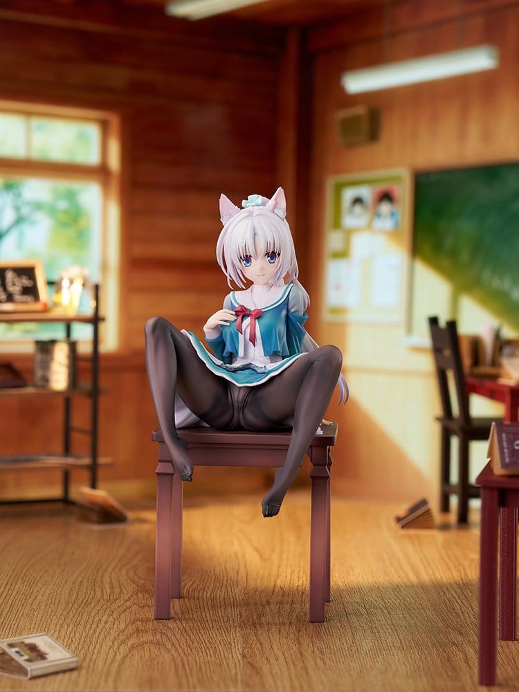 Senren*Banka PVC Figure 1/7 Yoshino Asatake Animal Ears School Uniform Ver. 21 cm