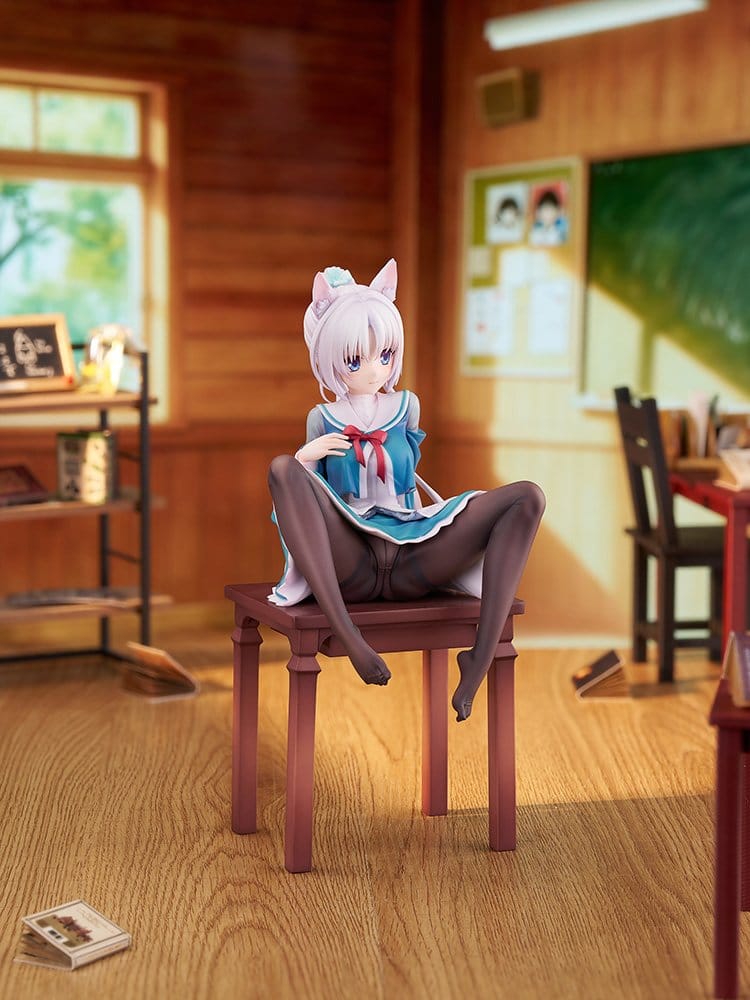 Senren*Banka PVC Figure 1/7 Yoshino Asatake Animal Ears School Uniform Ver. 21 cm