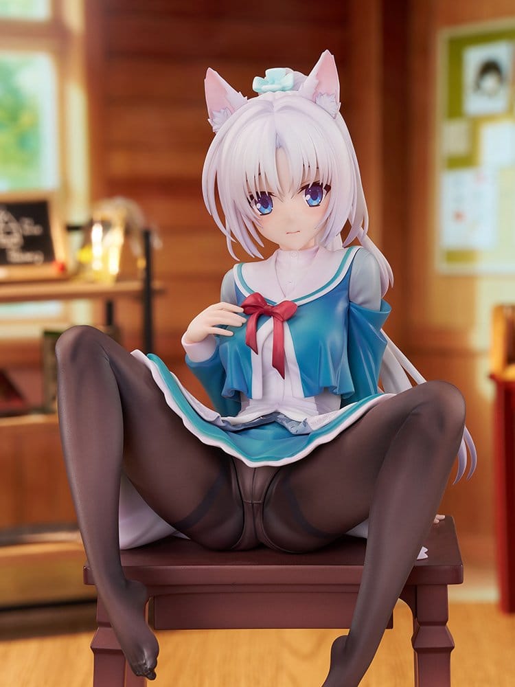 Senren*Banka PVC Figure 1/7 Yoshino Asatake Animal Ears School Uniform Ver. 21 cm