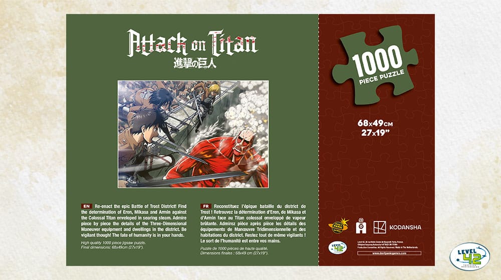 Attack on Titan Fight (1000 pieces) Puzzle