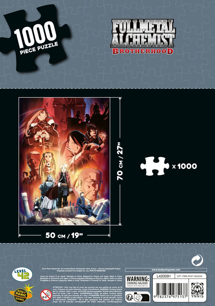 Fullmetal Alchemist: Brotherhood Characters (1000 pieces) Puzzle