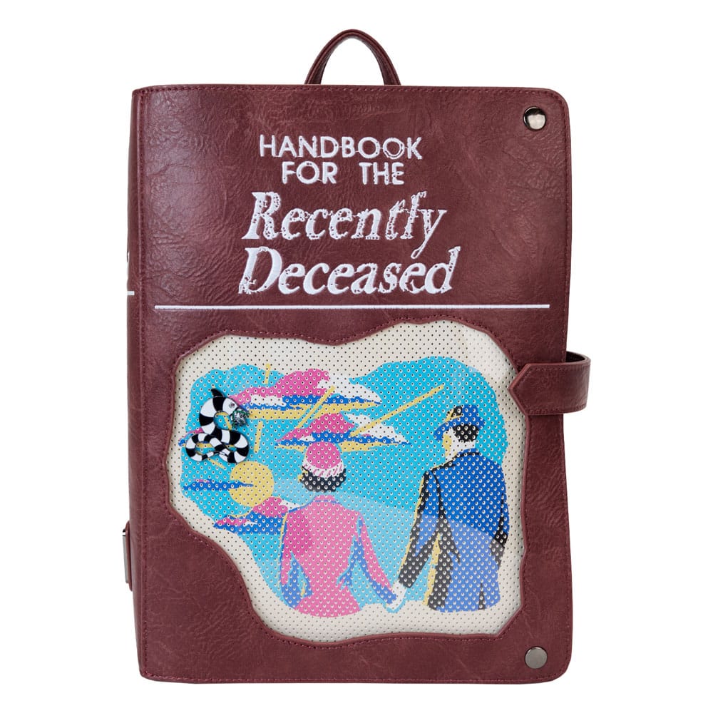 Beetlejuice by Loungefly Handbook for the Recently Deceased Pin Trader Mini Backpack