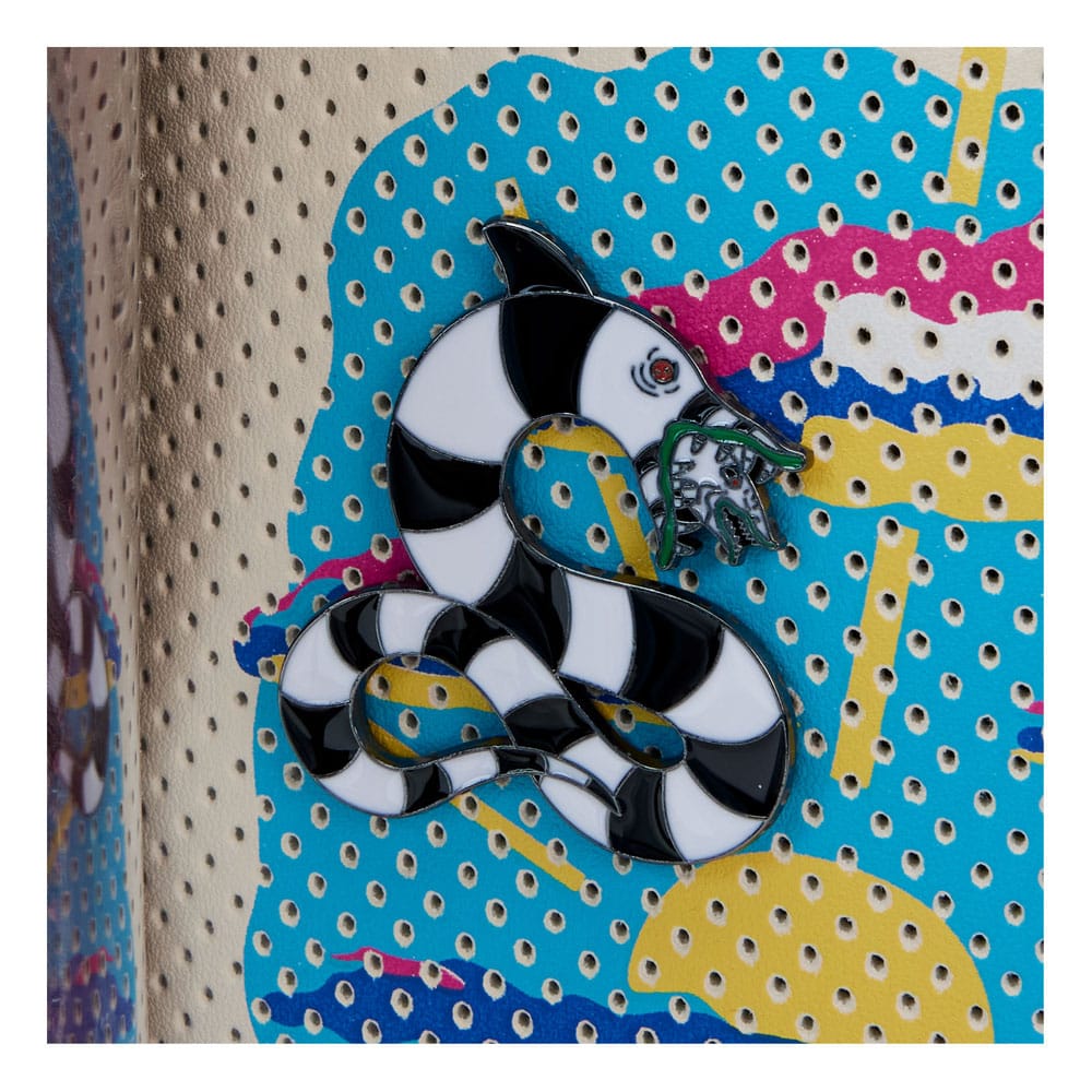 Beetlejuice by Loungefly Handbook for the Recently Deceased Pin Trader Mini Backpack