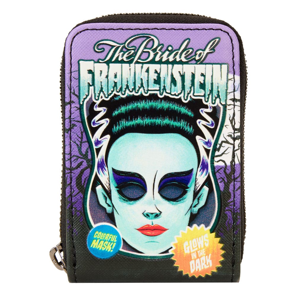 Universal Monsters by Loungefly Bride of Frankenstein Neon Mask Wallet
