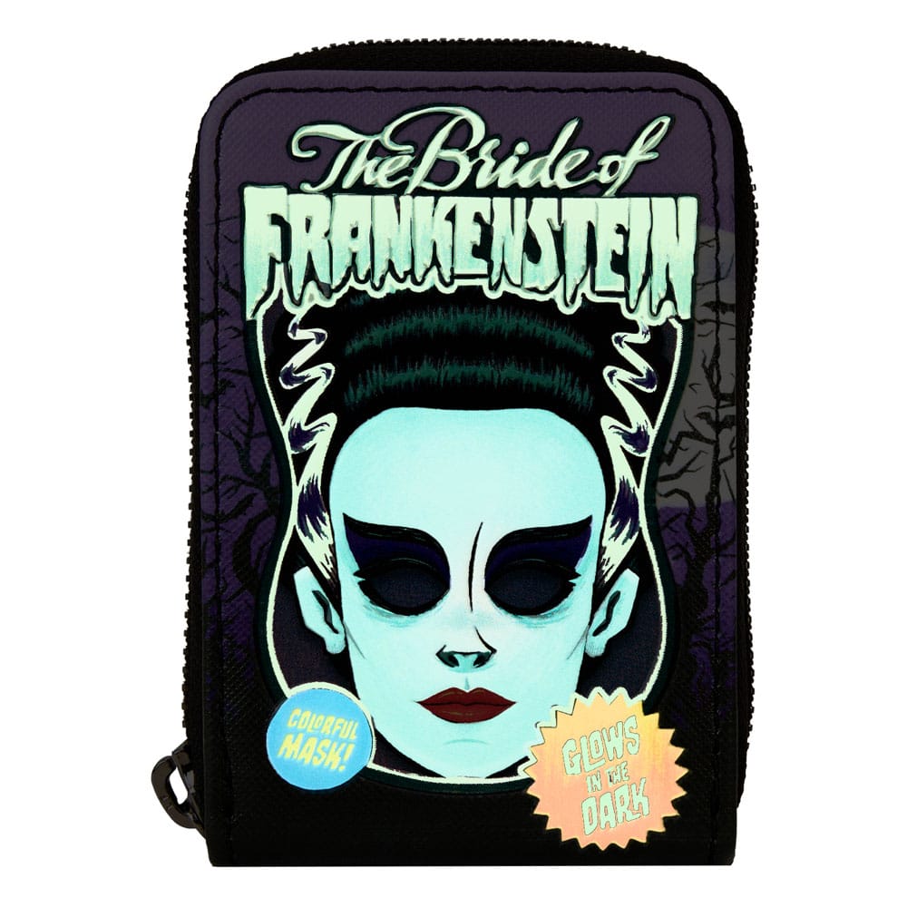 Universal Monsters by Loungefly Bride of Frankenstein Neon Mask Wallet