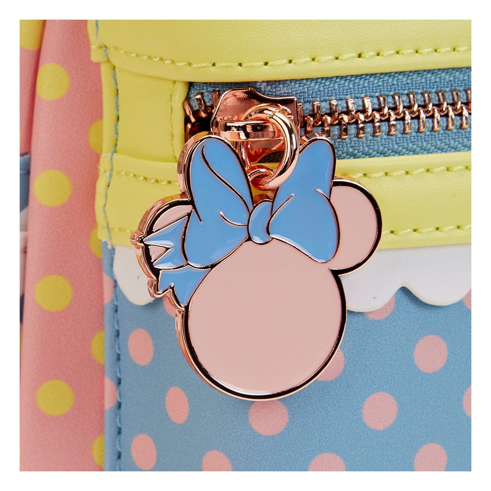 Disney Minnie Pastel Color Block Dots Loungefly Backpack