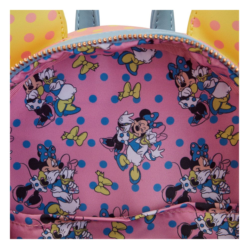 Disney Minnie Pastel Color Block Dots Loungefly Backpack