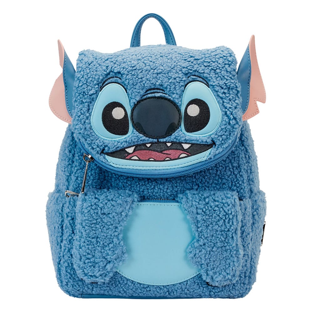 Disney Lilo and Stitch Stitch Plush Pocket Loungefly Backpack