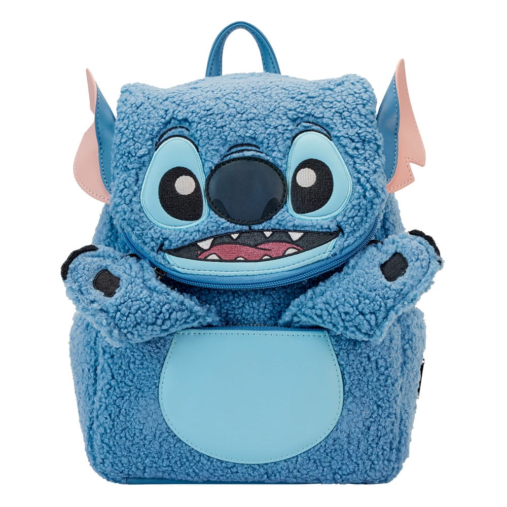 Disney Lilo and Stitch Stitch Plush Pocket Loungefly Backpack