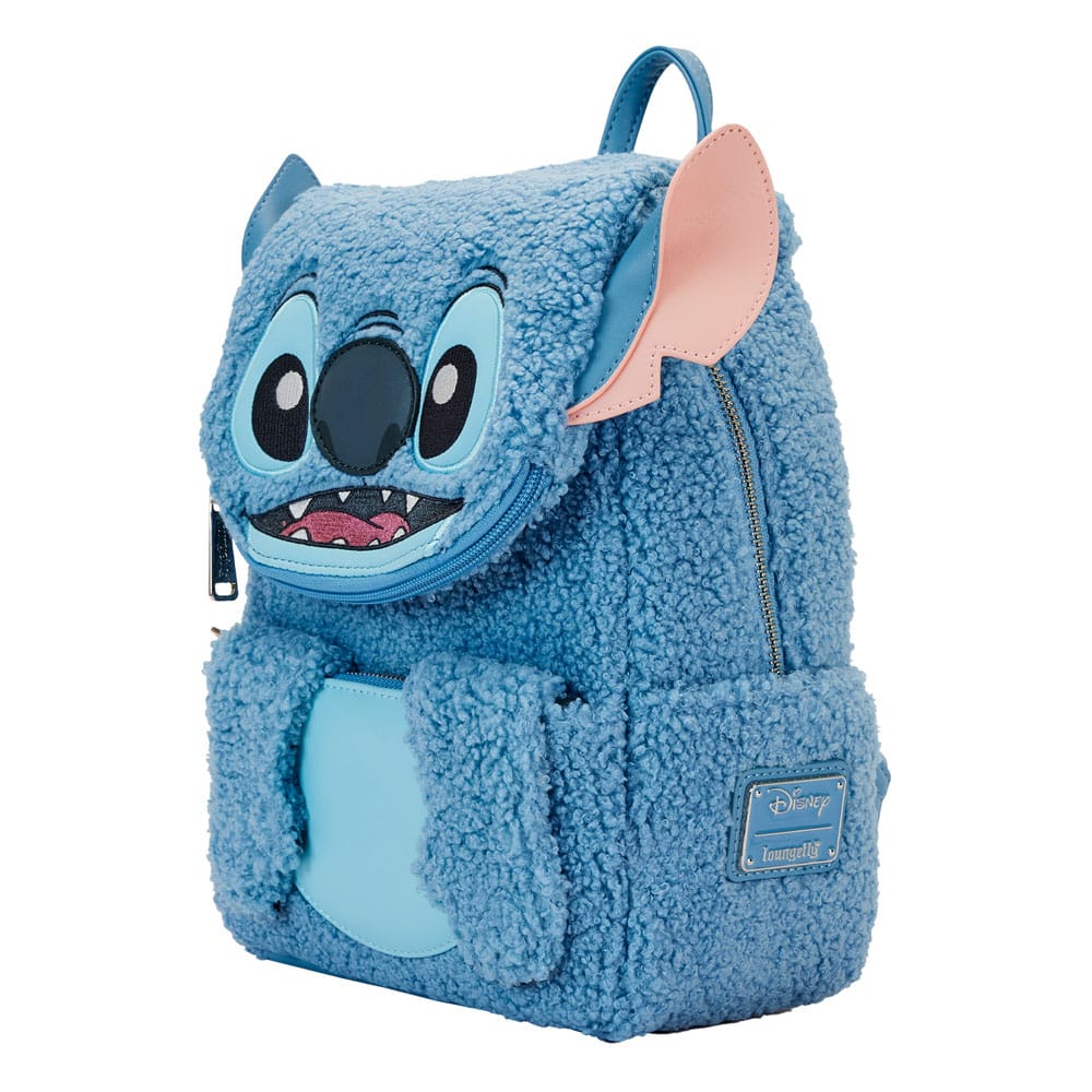 Disney Lilo and Stitch Stitch Plush Pocket Loungefly Backpack