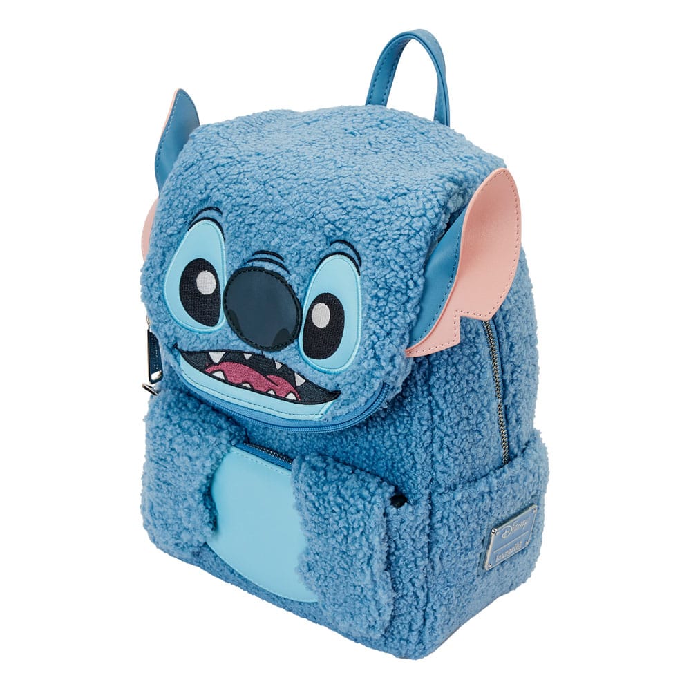 Disney Lilo and Stitch Stitch Plush Pocket Loungefly Backpack