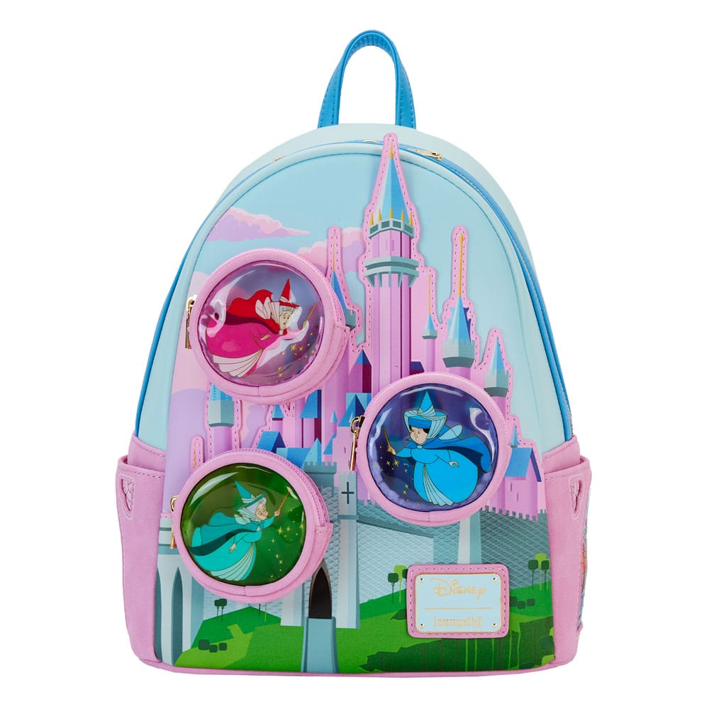 Disney Sleeping Beauty Stained Glass Castle Loungefly Backpack