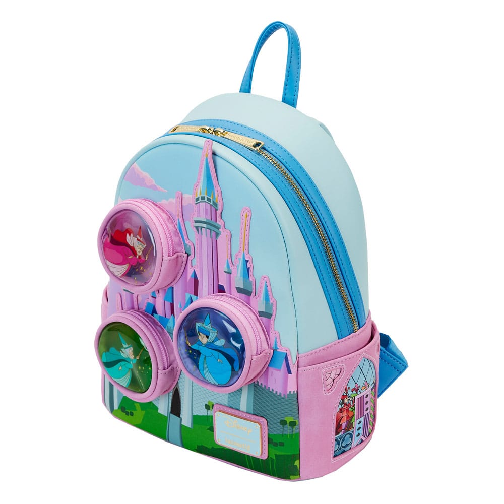 Disney Sleeping Beauty Stained Glass Castle Loungefly Backpack