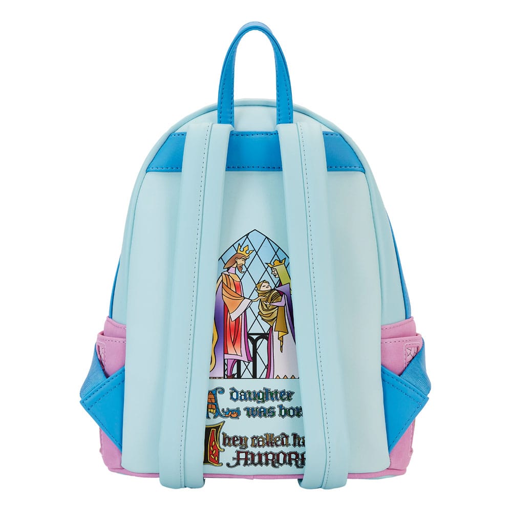 Disney Sleeping Beauty Stained Glass Castle Loungefly Backpack