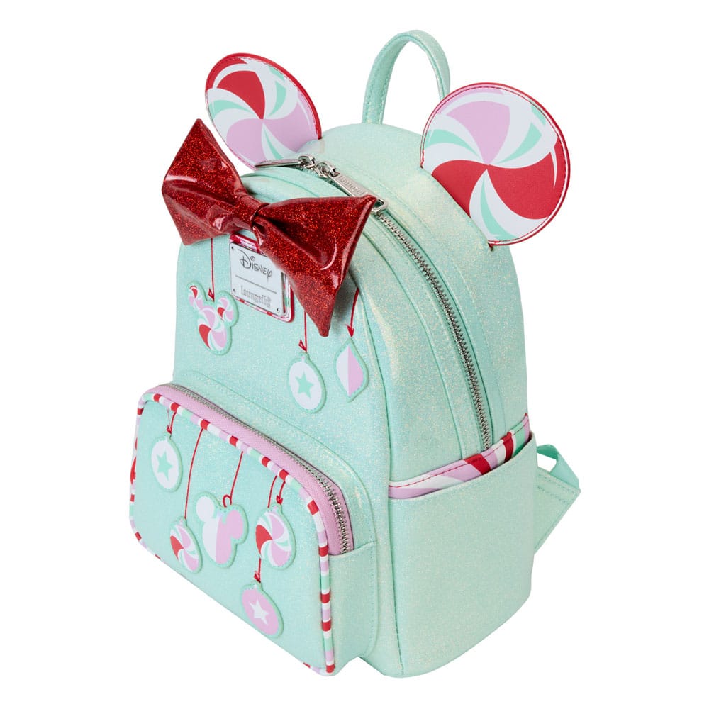Disney by Loungefly Minnie Holiday Peppermint Ornaments Mini Backpack