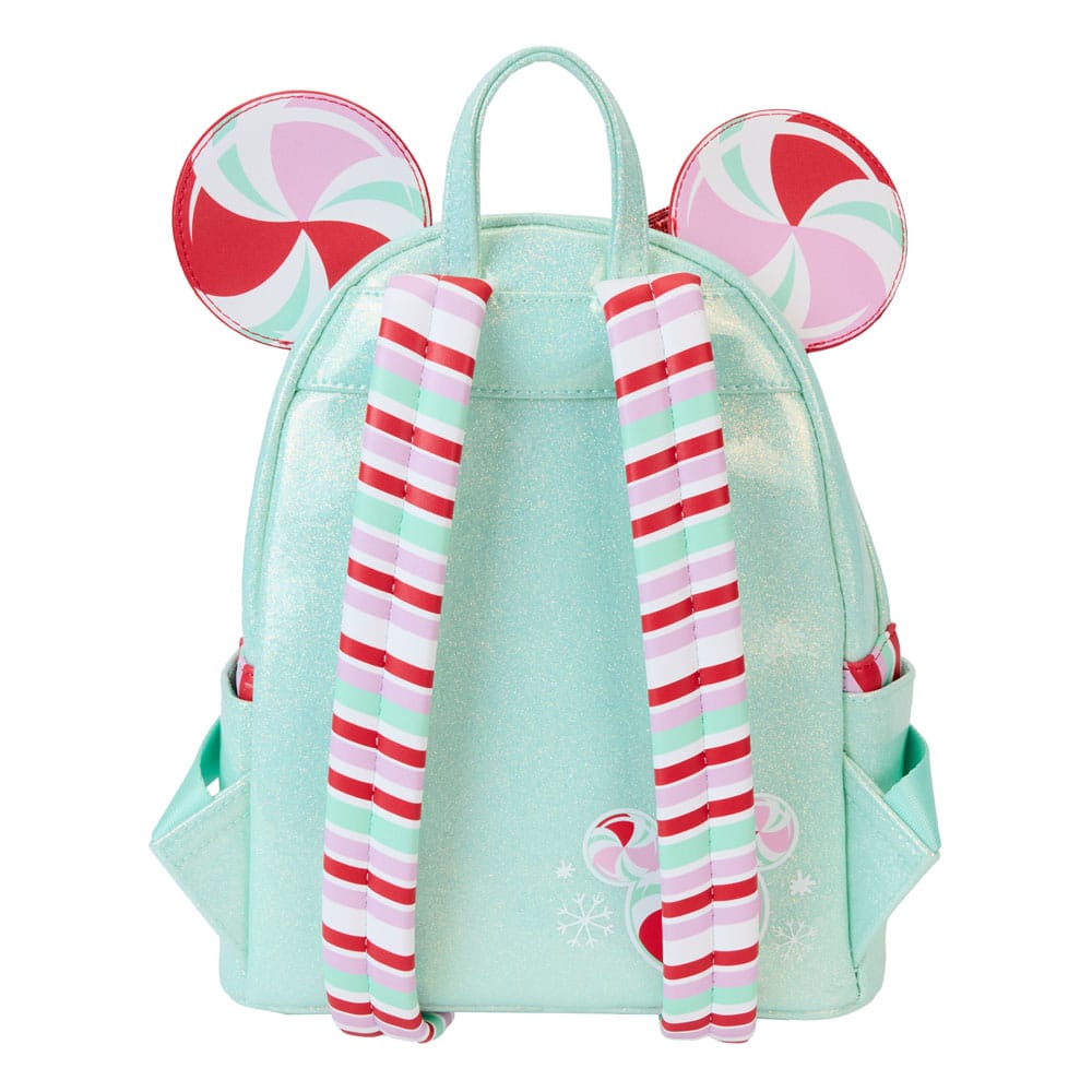 Disney by Loungefly Minnie Holiday Peppermint Ornaments Mini Backpack