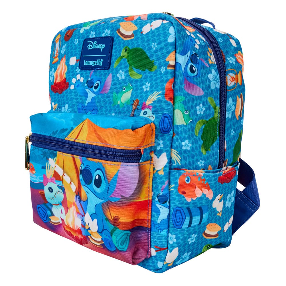 Disney by Loungefly Lilo and Stitch Camping Cuties AOP Mini Backpack