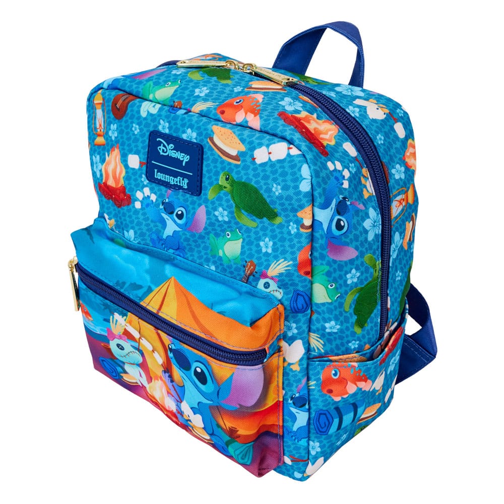 Disney by Loungefly Lilo and Stitch Camping Cuties AOP Mini Backpack