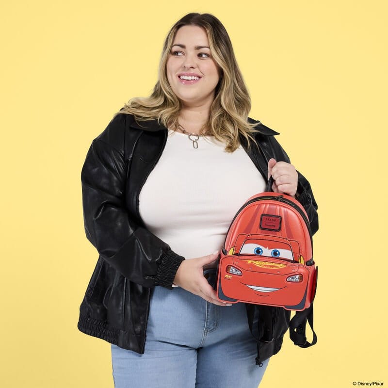 Cars by Loungefly Mini Backpack 20th Anniversary Lightning McQueen Metallic LightUp