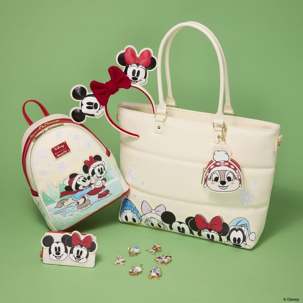 Mickey & Friends by Loungefly Mini Backpack with Headband Holder Ice Skating
