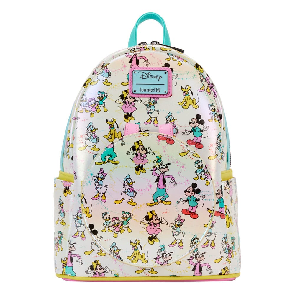 Disney Mickey & Friends 100th Anniversary AOP Loungefly Backpack & Headband Set