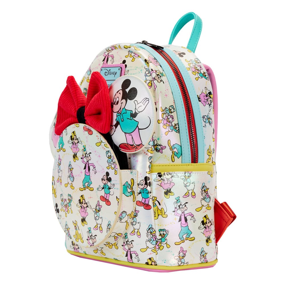 Disney Mickey & Friends 100th Anniversary AOP Loungefly Backpack & Headband Set