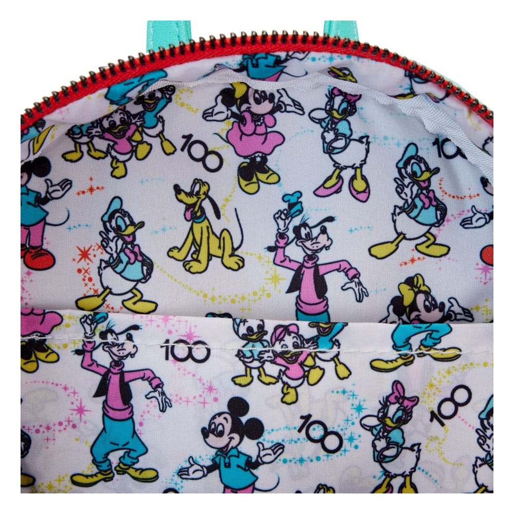 Disney Mickey & Friends 100th Anniversary AOP Loungefly Backpack & Headband Set