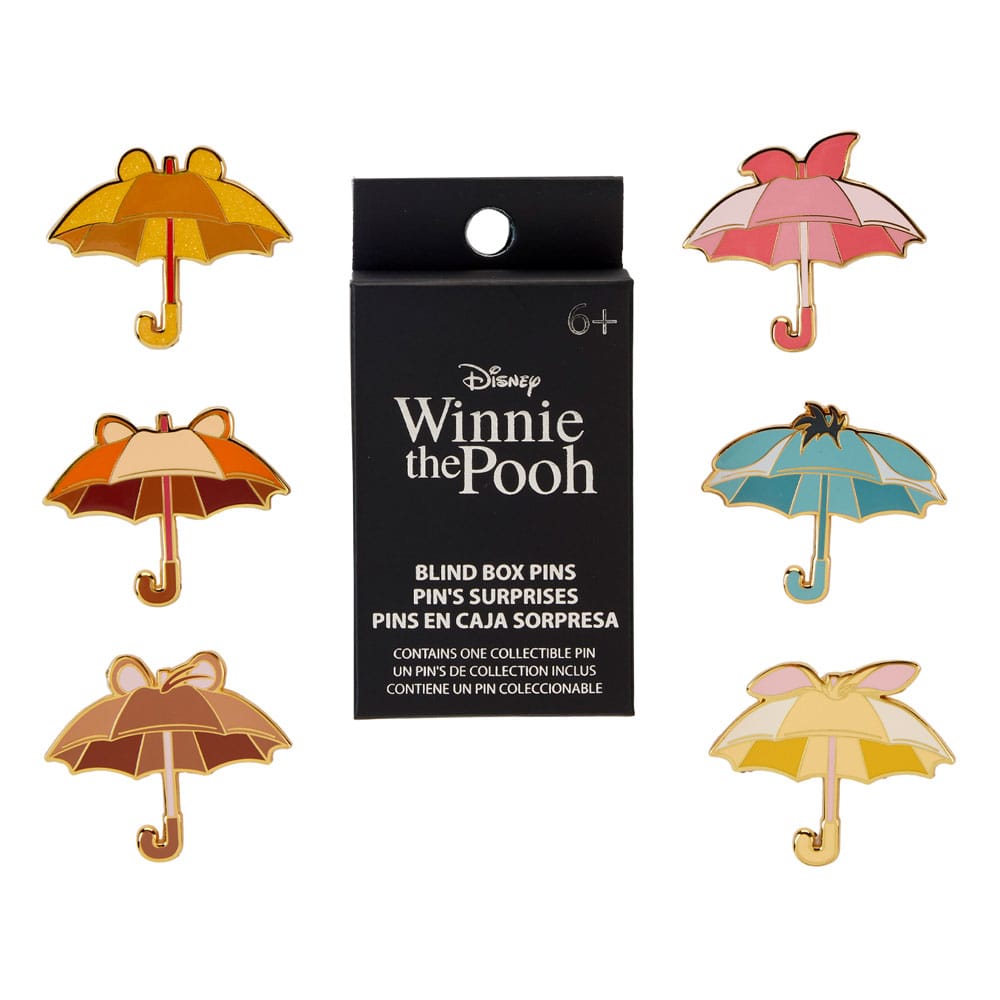 Disney Winnie the Pooh & Friends Umbrella Loungefly Enamle Pin