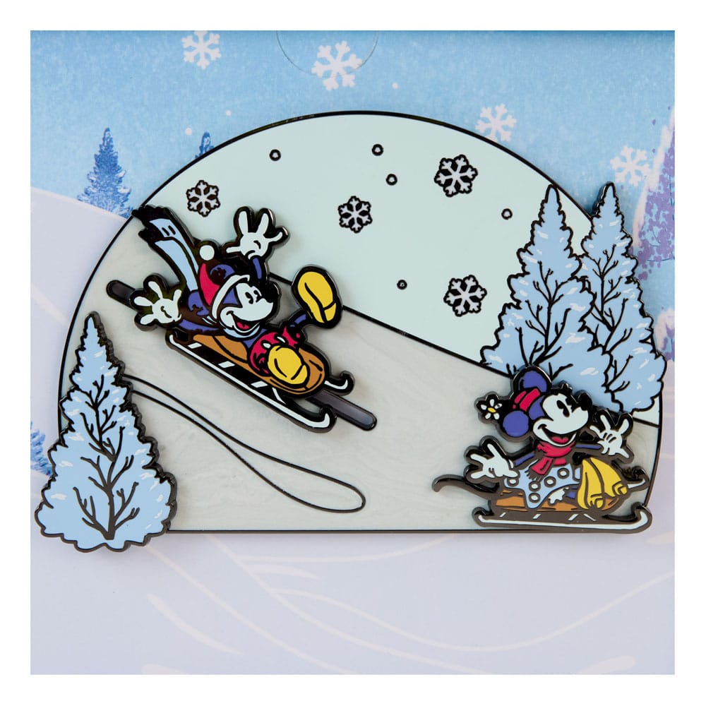 Disney by Loungefly Mickey and Friends Winter Wonderland Limited Edition 8 cm 3" Enamel Pins