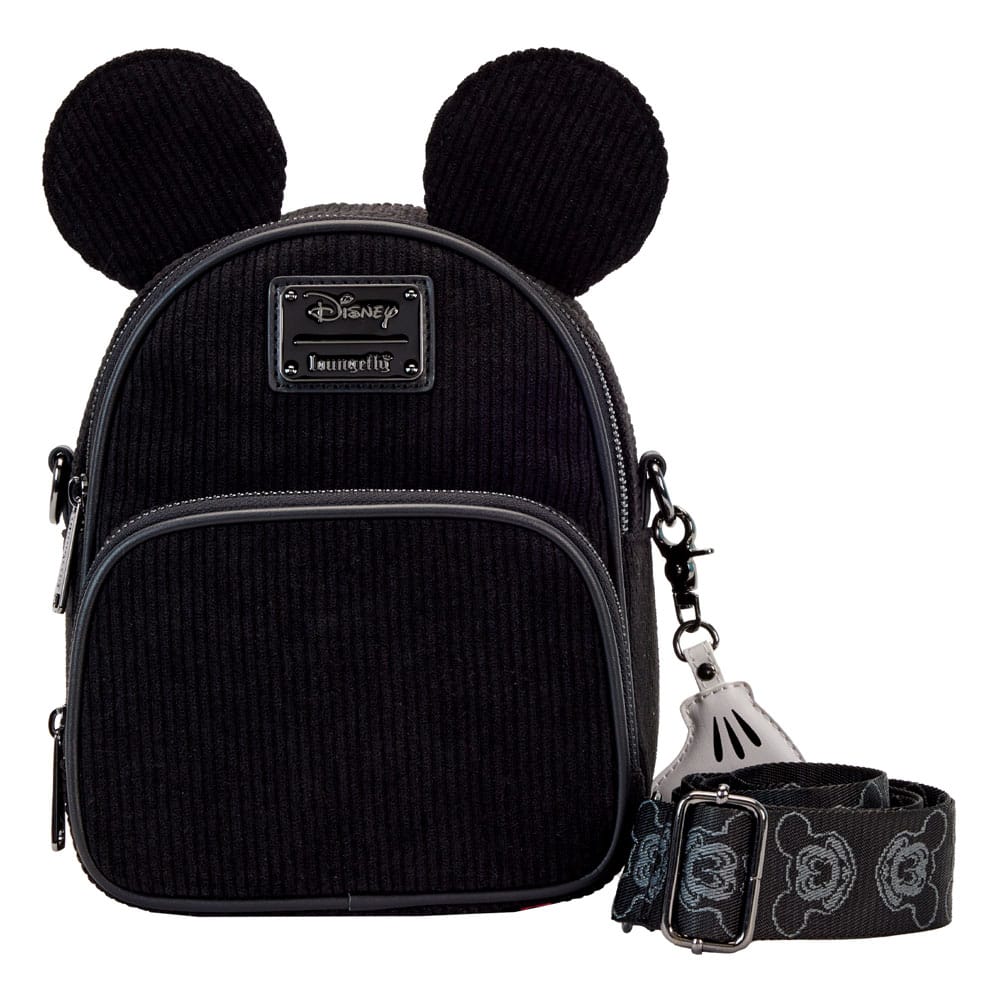 Disney Mickey Mouse 100th Anniversary Corduroy Loungefly Crossbody Bag