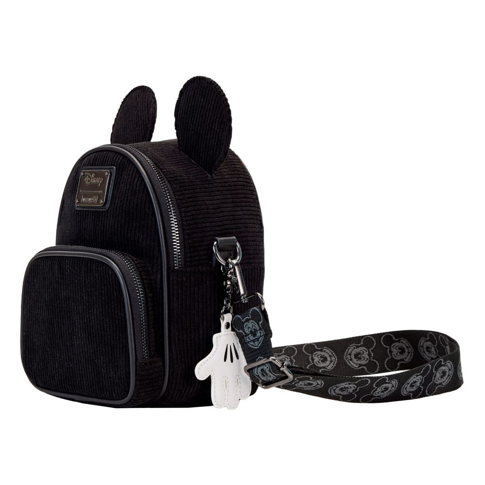Disney Mickey Mouse 100th Anniversary Corduroy Loungefly Crossbody Bag