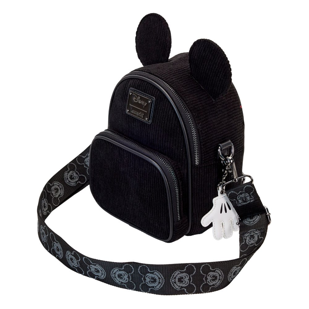 Disney Mickey Mouse 100th Anniversary Corduroy Loungefly Crossbody Bag