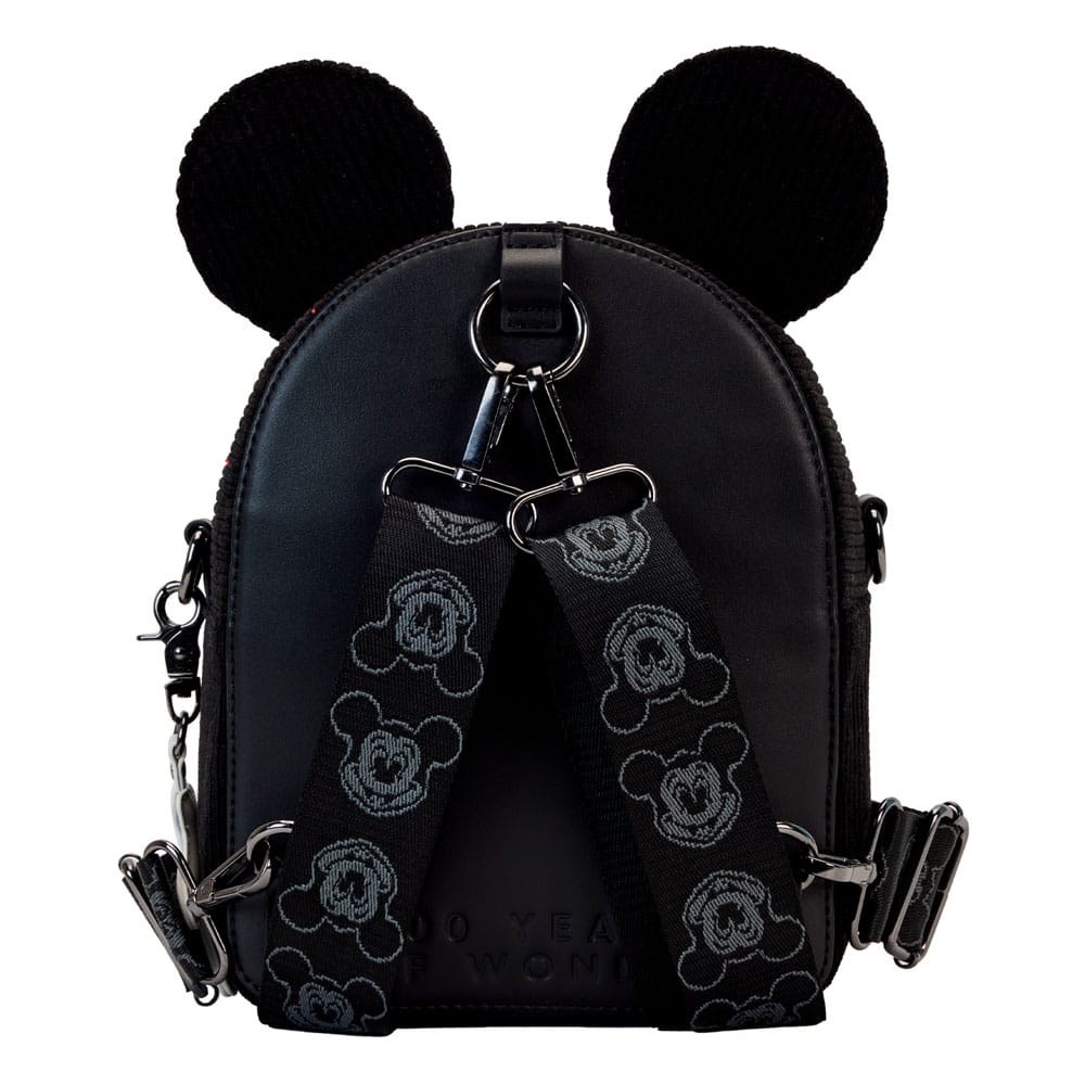 Disney Mickey Mouse 100th Anniversary Corduroy Loungefly Crossbody Bag