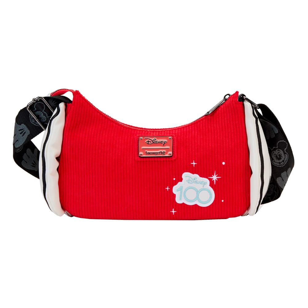Disney Mickey & Minnie 100th Anniversary Mickey Hands Loungefly Crossbody Bag