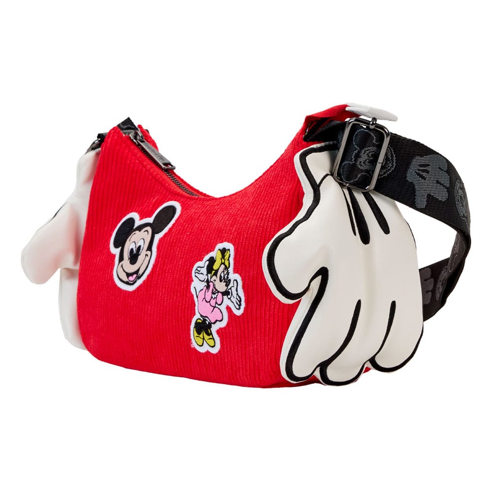 Disney Mickey & Minnie 100th Anniversary Mickey Hands Loungefly Crossbody Bag