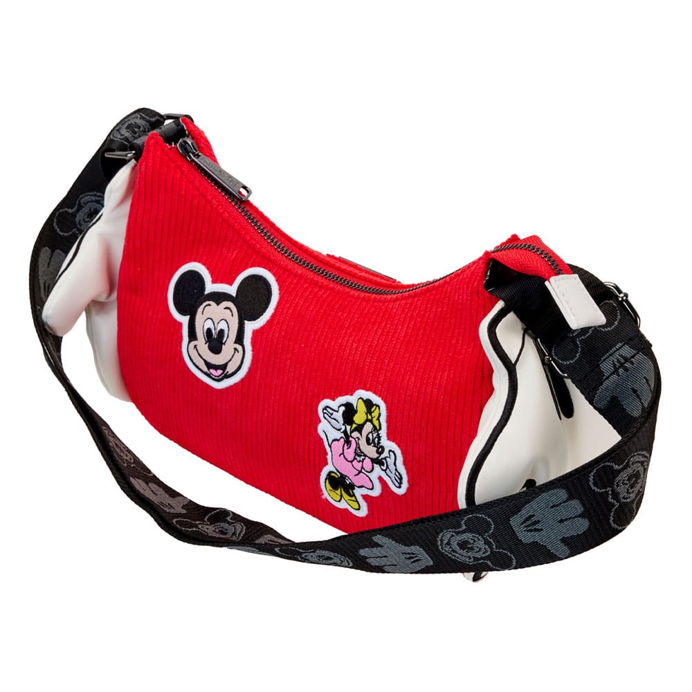 Disney Mickey & Minnie 100th Anniversary Mickey Hands Loungefly Crossbody Bag