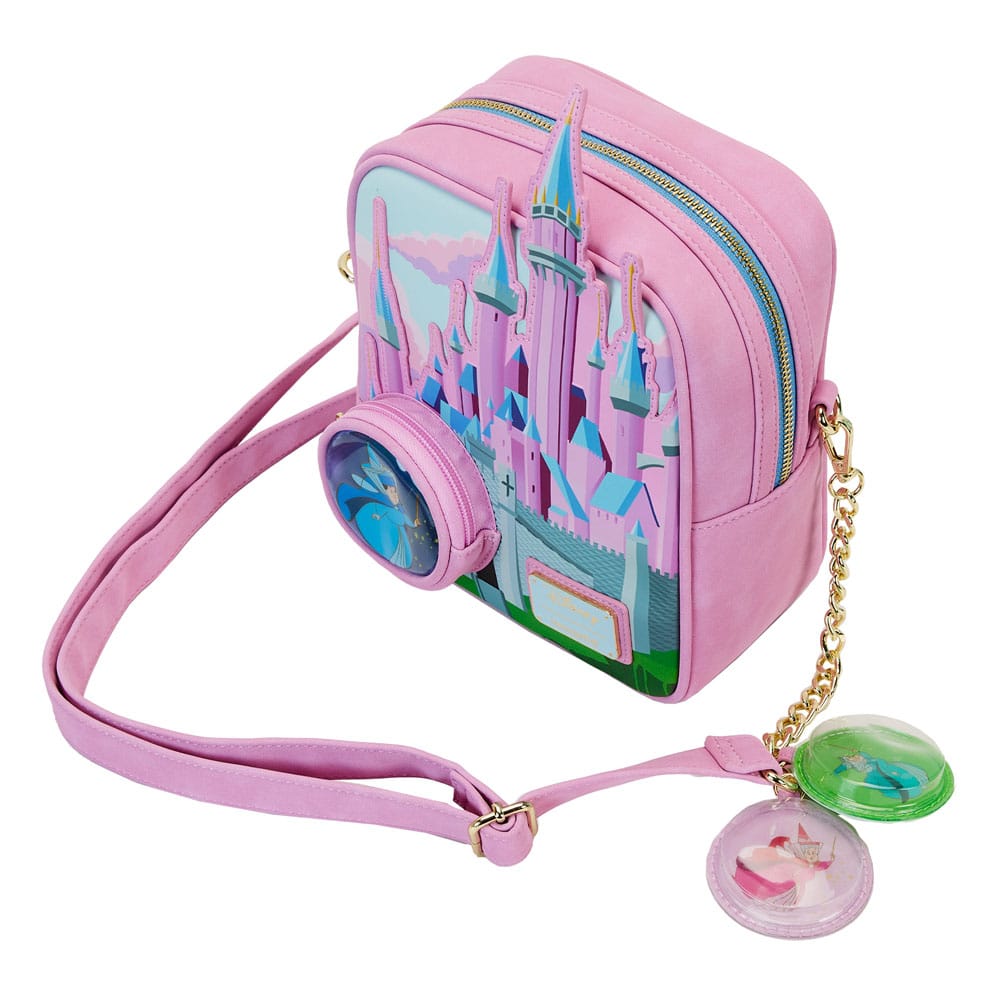 Disney Sleeping Beauty Stained Glass Castle Loungefly Crossbody Bag