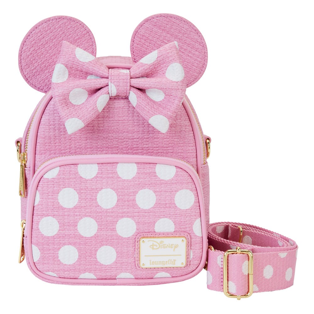 Disney by Loungefly Minnie Convertible Straw Mini Backpack
