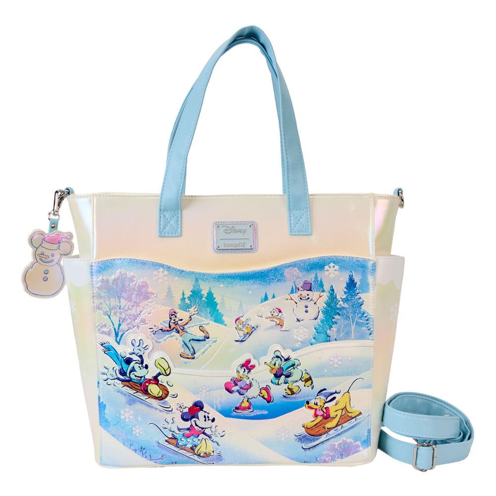 Disney by Loungefly Mickey and friends Winter Wonderland Canvas Tote Bag