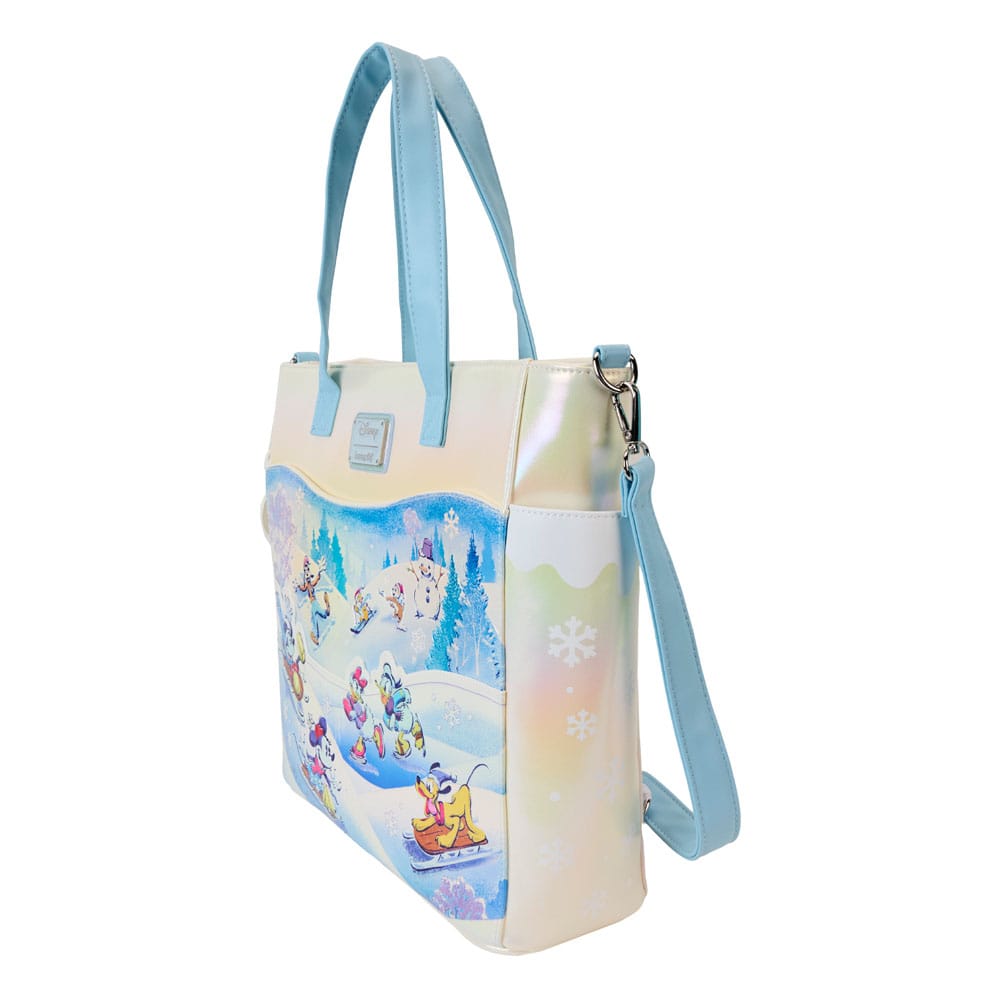 Disney by Loungefly Mickey and friends Winter Wonderland Canvas Tote Bag