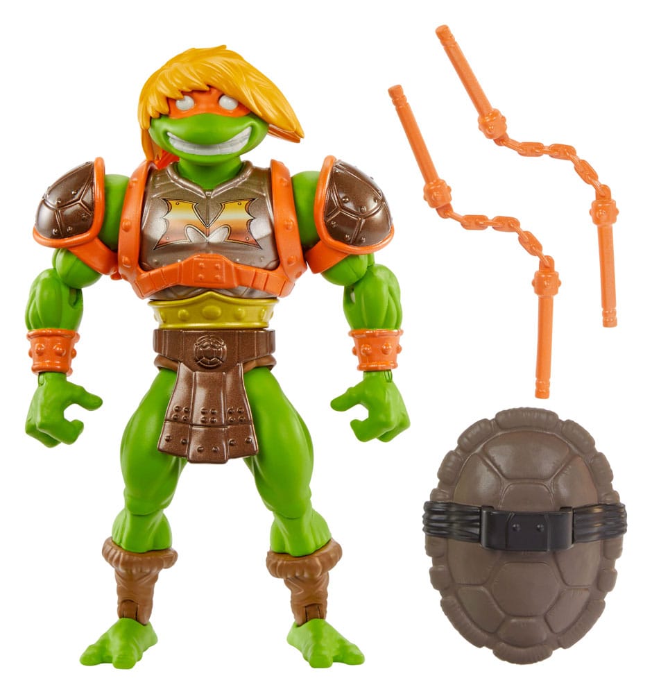 MOTU x TMNT Turtles of Grayskull Michelangelo 14 cm Action Figure
