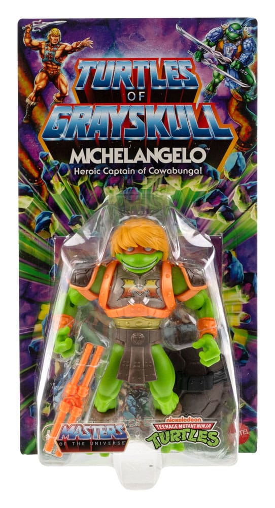 MOTU x TMNT Turtles of Grayskull Michelangelo 14 cm Action Figure