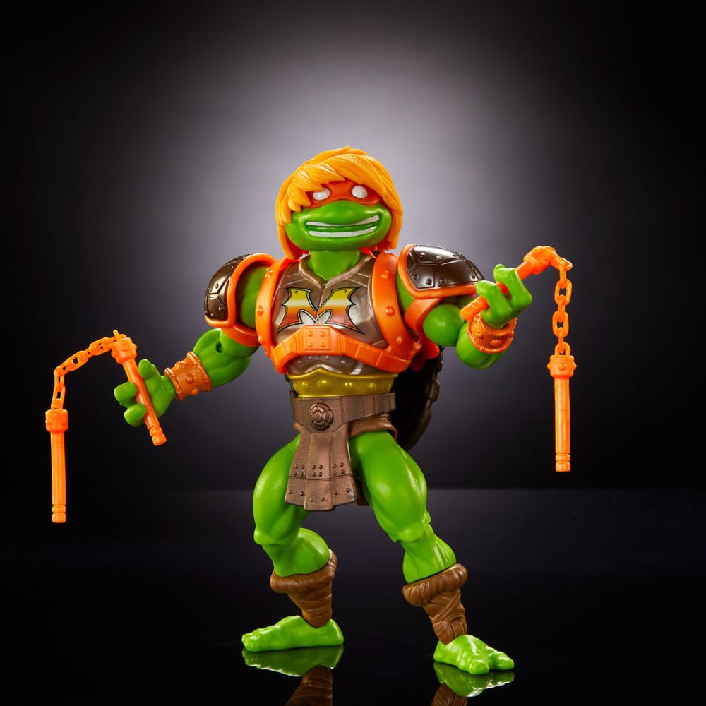 MOTU x TMNT Turtles of Grayskull Michelangelo 14 cm Action Figure
