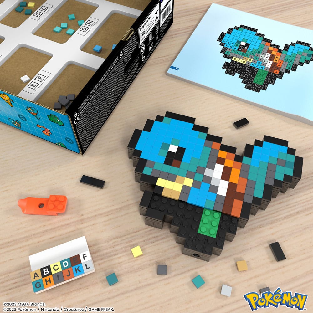 Pokémon Squirtle Pixel Art MEGA Construction Set