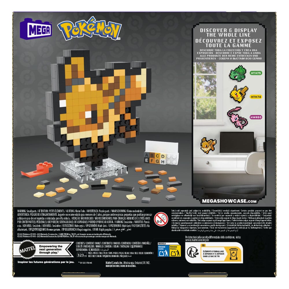 Pokémon Eevee Pixel Art Mega Construction Set